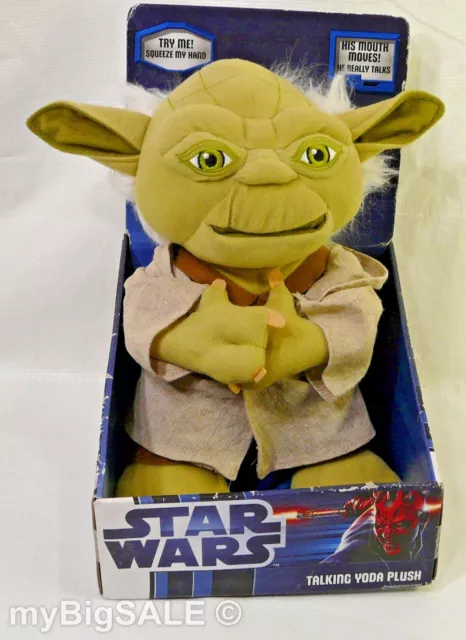 Star Wars Yoda Talking Plush 12" Toy Lucasfilm Underground Toys Just Play 2012
