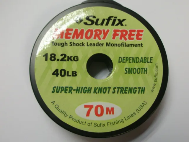 Sufix Memory Free Shock Leader Monofilament ALL VARIETIES Sea Fishing tackle