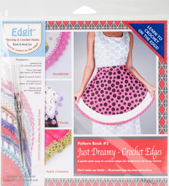 Ammees Babies Edgit Piercing Crochet Hook & Book Set -  Just Dreamy Crochet Edge