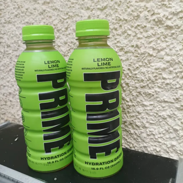 PRIME Hydration Energy Drink di KSI e Logan Paul  X2 limone & lime NUOVO!!!