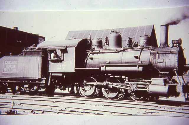 Duplicate Railroad Train Slide Chicago Outer Belt 0-6-0 #27 09/1939 Joliet IL