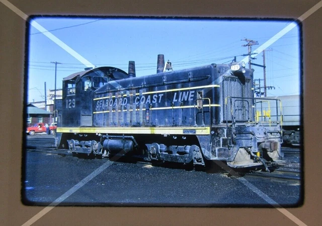 Original '74 Kodachrome Slide SCL Seaboard Coast Line 129 SW7        40R22