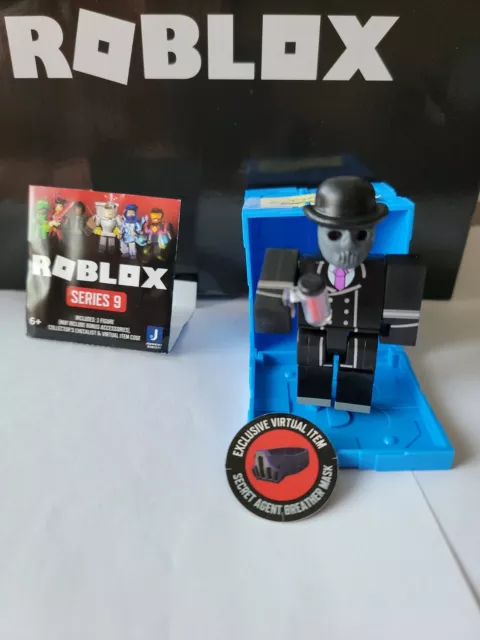 ROBLOX Series 7 & 9: Heroes Blue Basher + Site 76 MCD Agent + mask. Unused  Codes