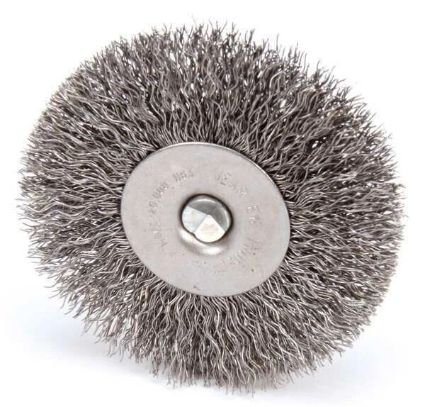 WEILER RaDial Crimped Wire Wheel Wire Brush, Stem 93040