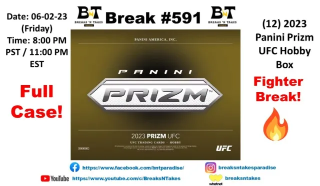 ANDERSON SILVA 2023 Prizm UFC Hobby CASE (12 BOX) Break #591
