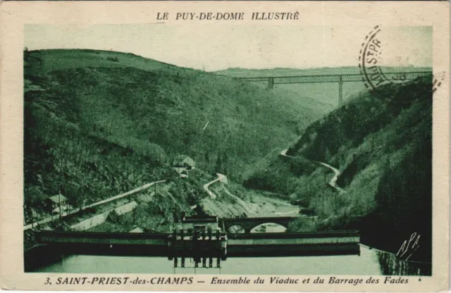 CPA SAINT-PRIEST-des-CHAMPS Le Viaduc et du Barrage des Fades (1255183)