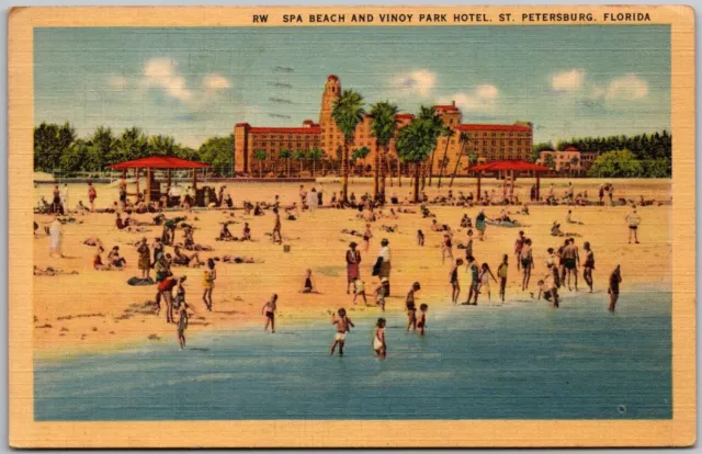 Postcard Spa Beach And Vinoy Park Hotel. St. Petersburg. Florida