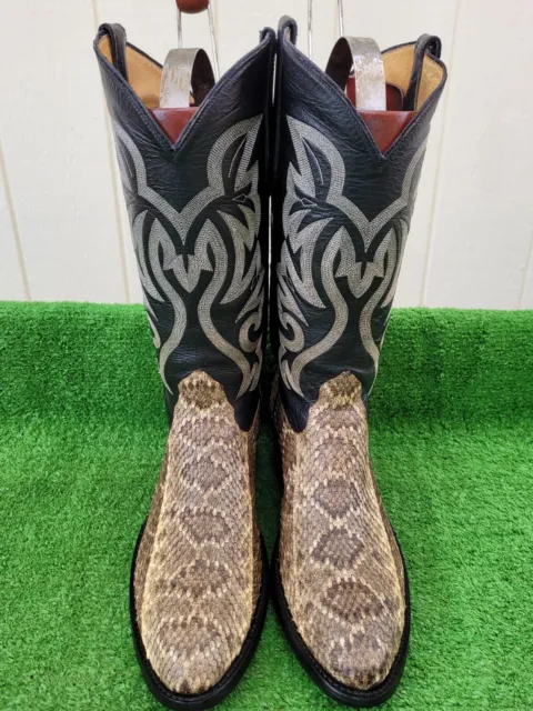 Vintage ⭐ Diamondback ⭐ Rattlesnake ⭐Snakeskin ⭐ Exotic ⭐ Western ⭐ Boots 10.5 D