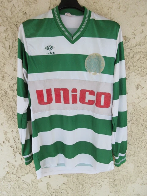 Ancien Maillot De Rugby Porté, Sponsor Eurosport Cousu - Très Bon état