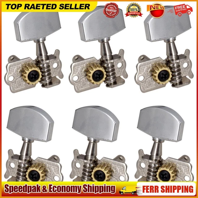 6pcs Guitar 3L 3R Open String Button Tuning Pegs Machine Head Key Peg Knobs