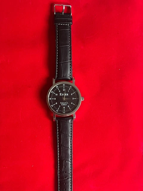 EIGER WATCH WITH Black Face Sports Edition 23.00 PicClick UK