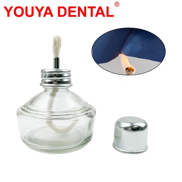 Dental Lab Thicken Alcohol Burner Spirit Lamp Adjustable Wick Flame Heating Tool
