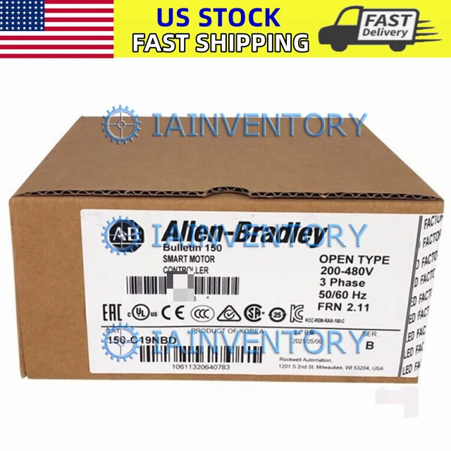 New Sealed Allen Bradley 150-C19NBD  SMC-3 Smart Motor Controller, 19A