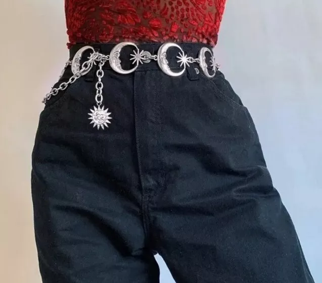 Sun And Moon Gothic High Waisted Belt 3