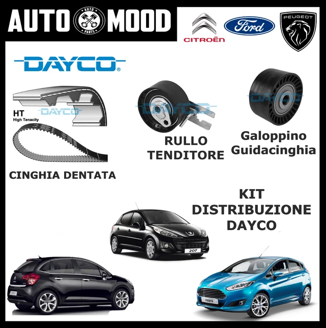 Kit Distribuzione Dayco Per Citroen C3 Ii Ds3 Ford Fiesta Vi Peugeot 207 208 1.4