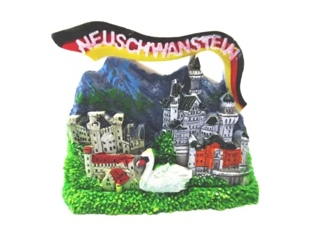 Castle Neuschwanstein Hohenschwangau Magnet Travel Souvenir Germany