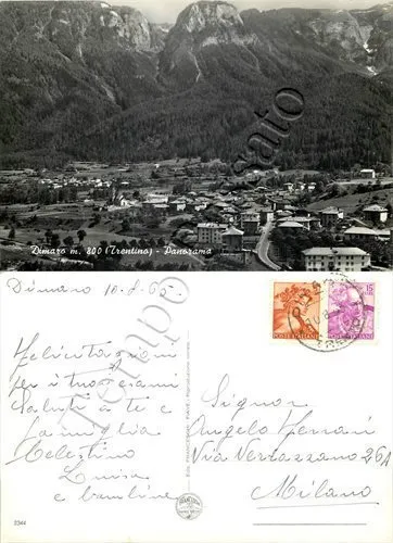 Cartolina di Dimaro, panorama - Trento, 1965