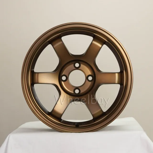 4 Pcs  Rota Wheels Grid 15X7 4X100 38 67.1 Fr Sport Bronze Last Set
