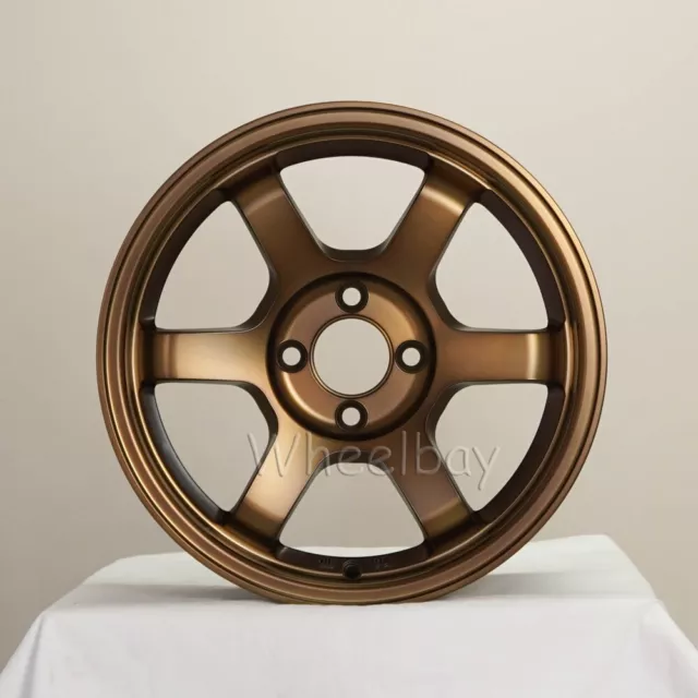 4 Pcs  Rota Wheels Grid 15X7 4X100 38 67.1 Fr Sport Bronze Last Set
