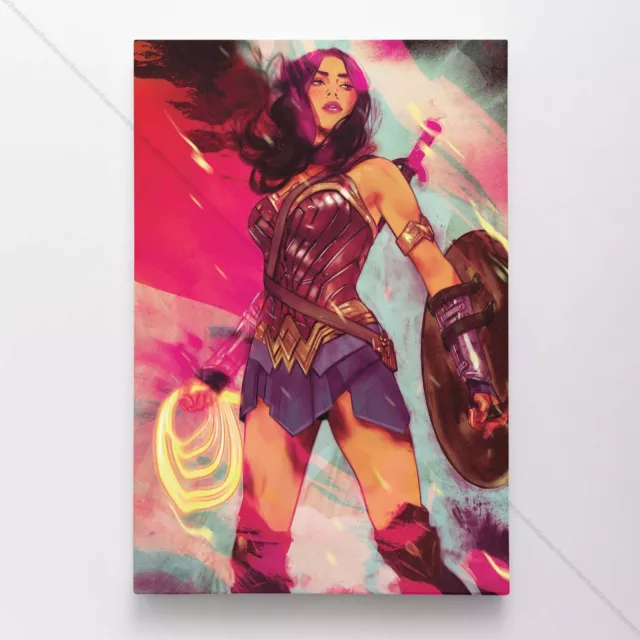 Wonder Woman Poster Canvas Justice League DC Comic Book Cover Art Print #27608