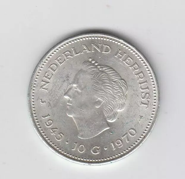 Niederlande/Juliana  u. Wilhelmina 10 Gulden Silbermünzen 1970