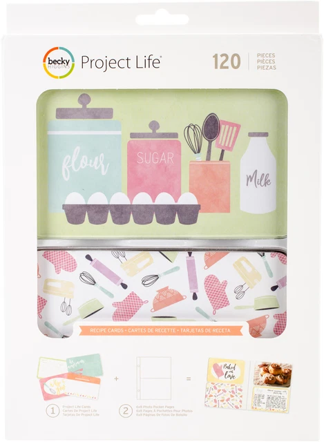 Project Life Value Kit 120/Paquete-4""X6"" Receta -380812