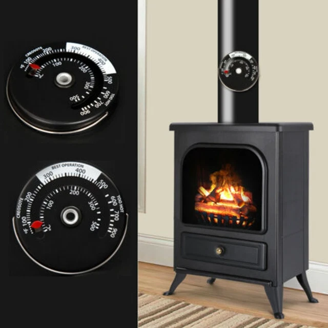 Termómetro de chimenea monitor de calor para hogar medidor magnético termómetro de horno