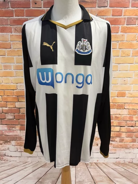 Newcastle United 2016/17 Home Puma Mens XXL Long Sleeve Football Shirt