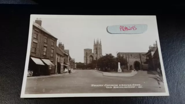 RP BRIDLINGTON Priory Church BAYLE GATE Shops ANIMATED by BAMFORTH Yorkshire