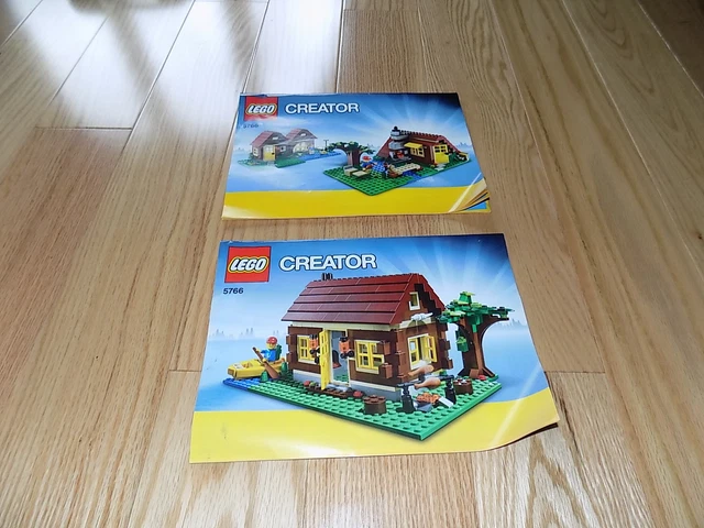 LEGO CREATOR 5766 Log Cabin Instruction Manuals Booklets £9.82 ...