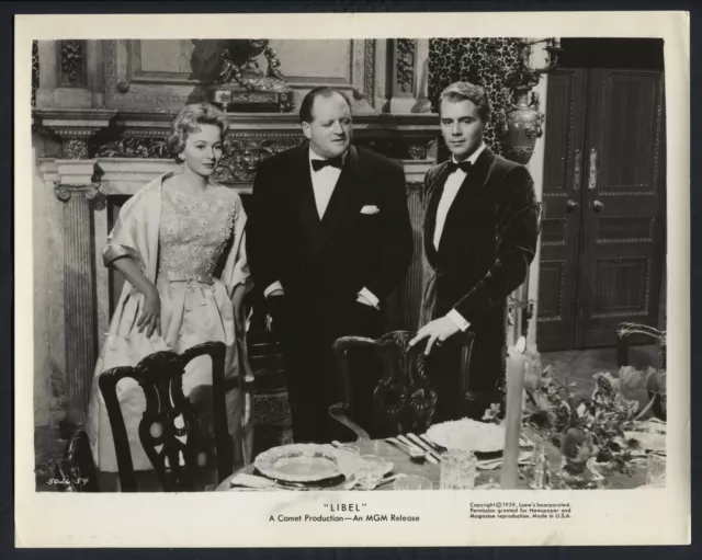 Libel ’59 DIRK BOGARDE OLIVIA DE HAVILLAND TABLE RARE