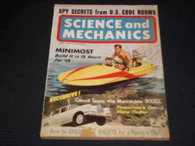 1962 September Science & Mechanics Magazine Very Nice Front Cover - L 14396