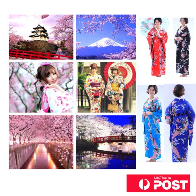 Japanese Women's Traditional Kimono Costumes for Cosplay Photography Yukata