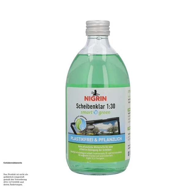 Nigrin Smart'n Green Scheibenklar 1:30 Scheibenreiniger Glasklar 500Ml 20730