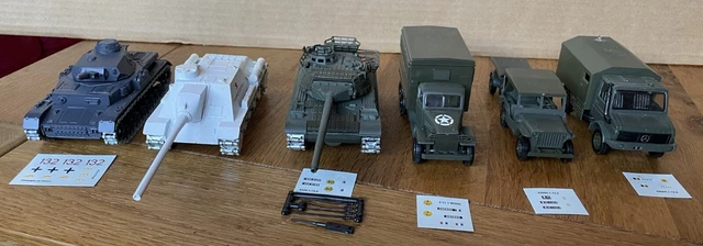 Sólido Militar Ejército 1/50 - Lote Tanque Char AMX + VAB