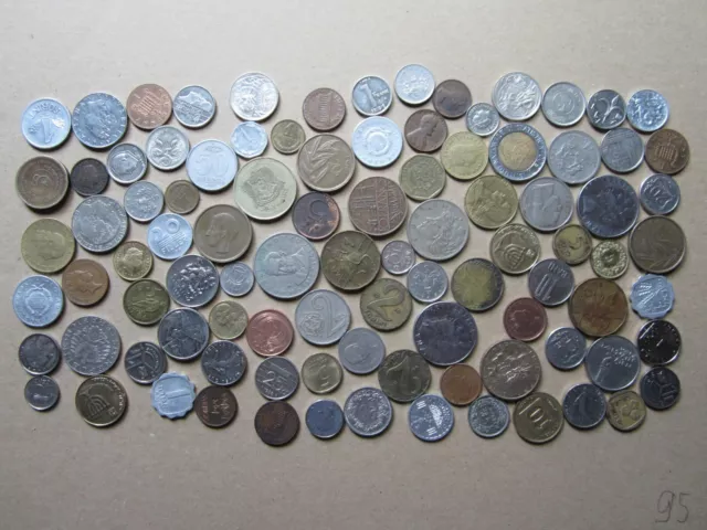 Konvolut Münzen aus aller Welt, Schwerpunkt Europa, 95 Stück