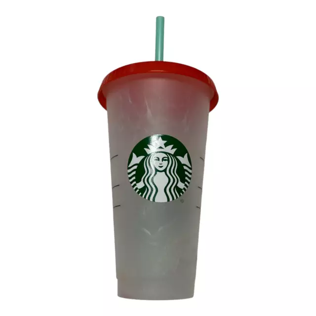 Starbucks Summer 2021 Color Changing Confetti Swirl Reusable Cold Cup NEW