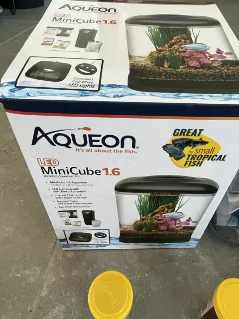 Aqueon LED Mini Cube, 1.6 GAL 1.6 gallon In  Heater, Filter Pump Accessories.
