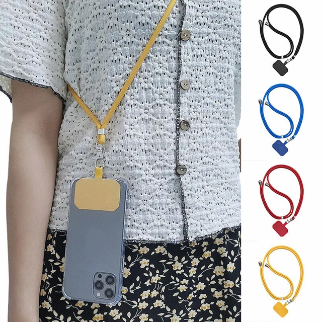 Universal Crossbody Nylon Patch Phone Lanyards Neck Strap Lanyard Hang Rope ₣