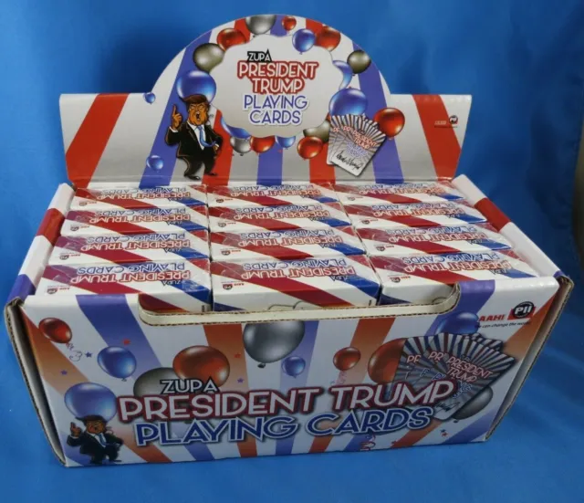 WHOLESALE LOT OF 12 DECKS DONALD TRUMP PRESIDENT PLAYING CARDS Poker 2024 $