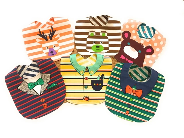 Bavaglini Impermeabili Con Tasca - Pack Da 6 Per Neonati E Bambini - Foto 10