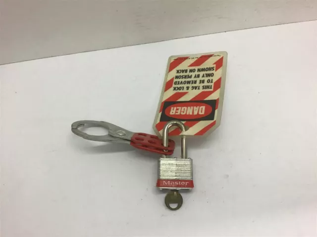 Master Lock Lock-Out Safety Tag Lock and Hasp