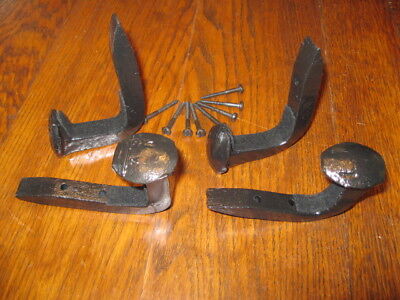 Railroad Spike Gun Rack hooks wall mount, shotgun, rifle, decorative hook-2 SETS