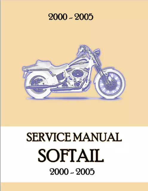 Harley Davidson Softail 2000-2005  - Repair Service Manual  631pag - ENG