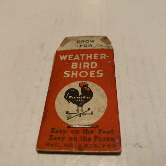 Vintage Weather Bird Shoes Advertising
