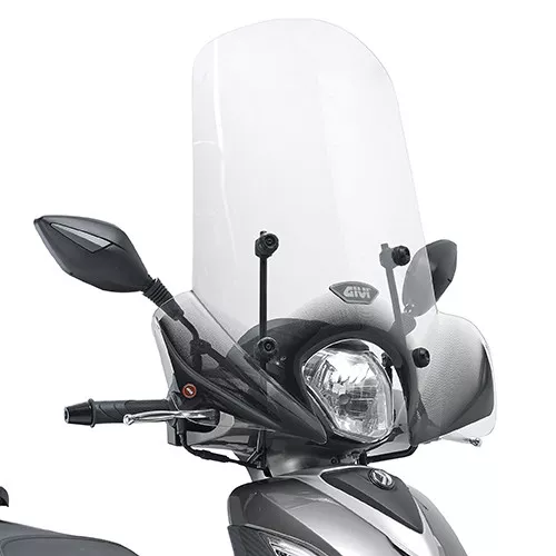 GIVI Parabrezza Trasparente 49 x 66 per SYM Symphony ST 50-125-200 2015 - 2020