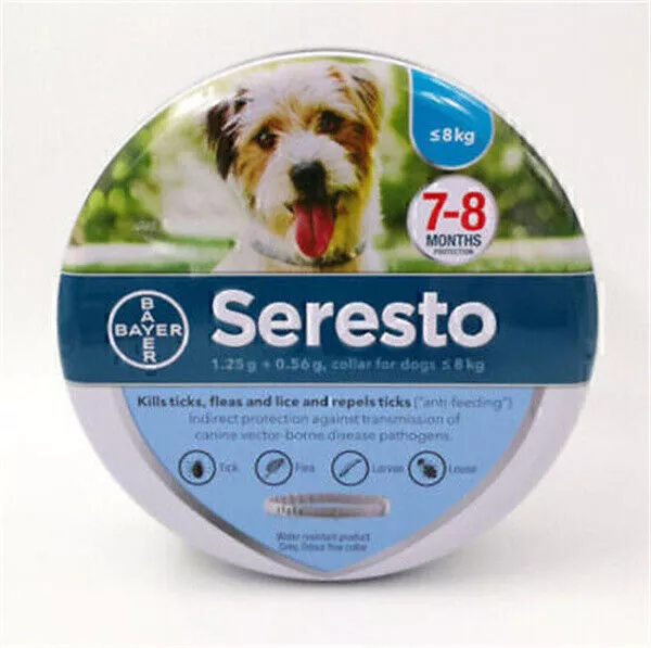 Bayer Seresto Chien Moins De 8kg →Collier Petit Chien Antiparasitaire***