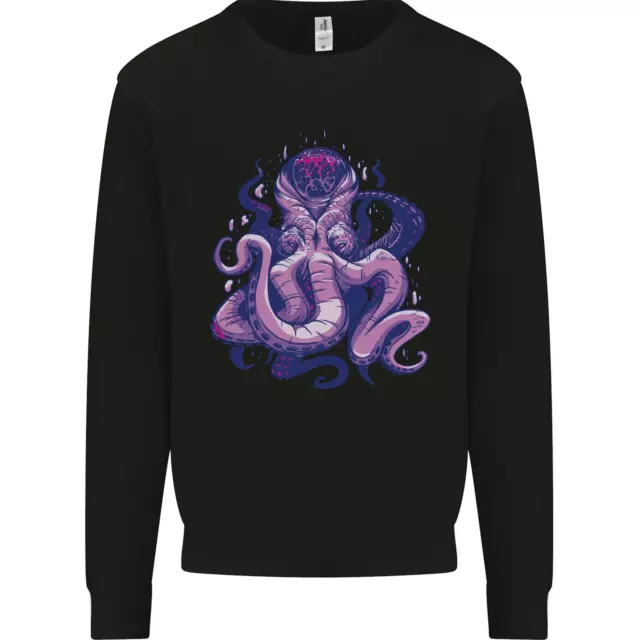 Purple Cthulhu Kraken Octopus Mens Sweatshirt Jumper