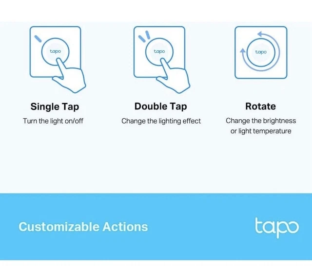 TAPO S200D SMART Wireless Remote Dimmer Switch Multiple Locations ...