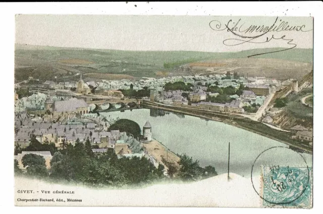 CPA-Carte Postale France- Givet Vue générale en 1904 VM9961